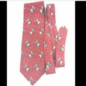 Lambert's Cafe Throwed Rolls Men's Tie Red Silk